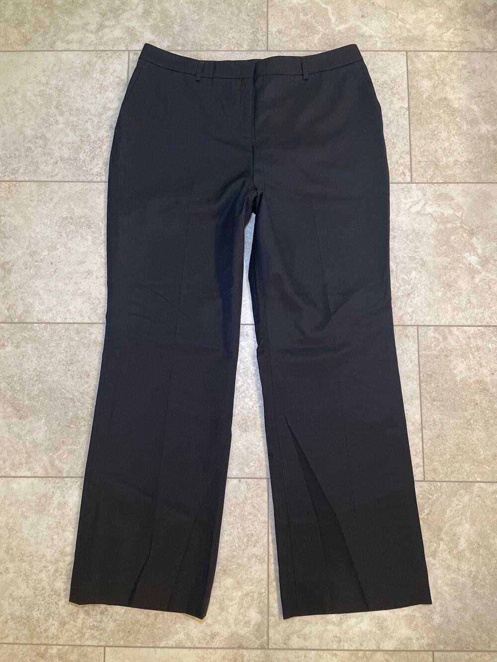 Pendleton Womens Black 100% Virgin Wool Lined Tailored Pants Slacks Sz 18 Career